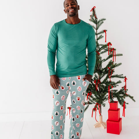 Christmas Classic Stripe Mens Lounge Set