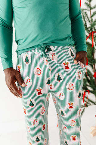 Christmas Classic Stripe Mens Lounge Set
