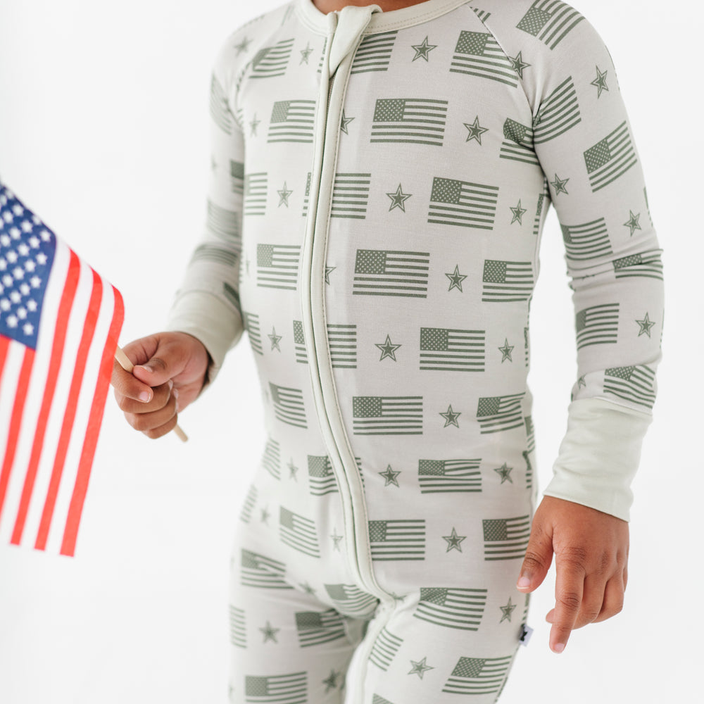 Military Flag Baby Pajamas 2