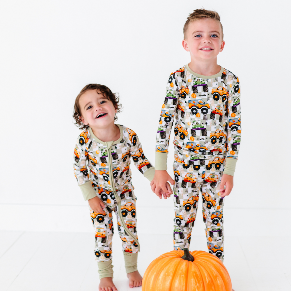 
                      
                        Sibling Matching Monster Truck Pajamas by Kiki and Lulu
                      
                    