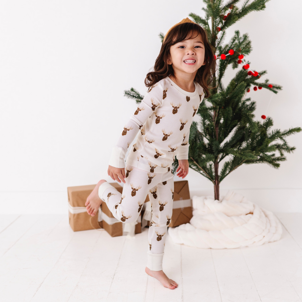 
                      
                        Waffle knit moose pajamas by Kiki and Lulu
                      
                    