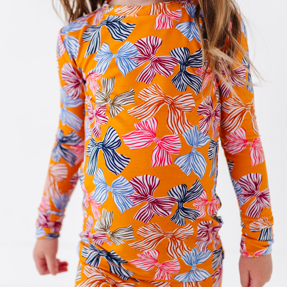 Mustard Bows Kids Pajamas