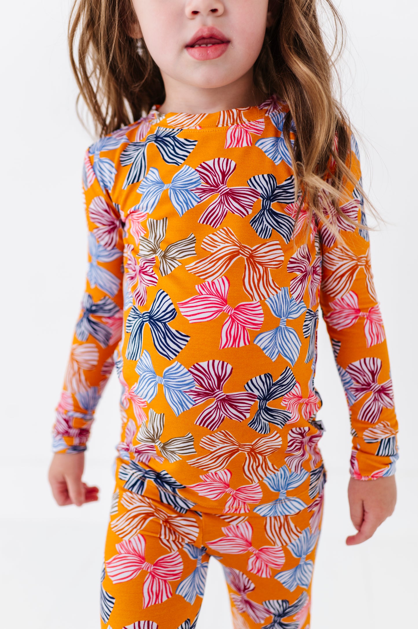 Mustard Bows Kids Pajamas