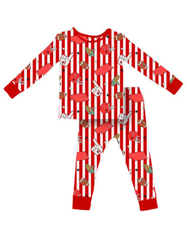 Game Day in Nebraska Kids Pajamas- PREORDER