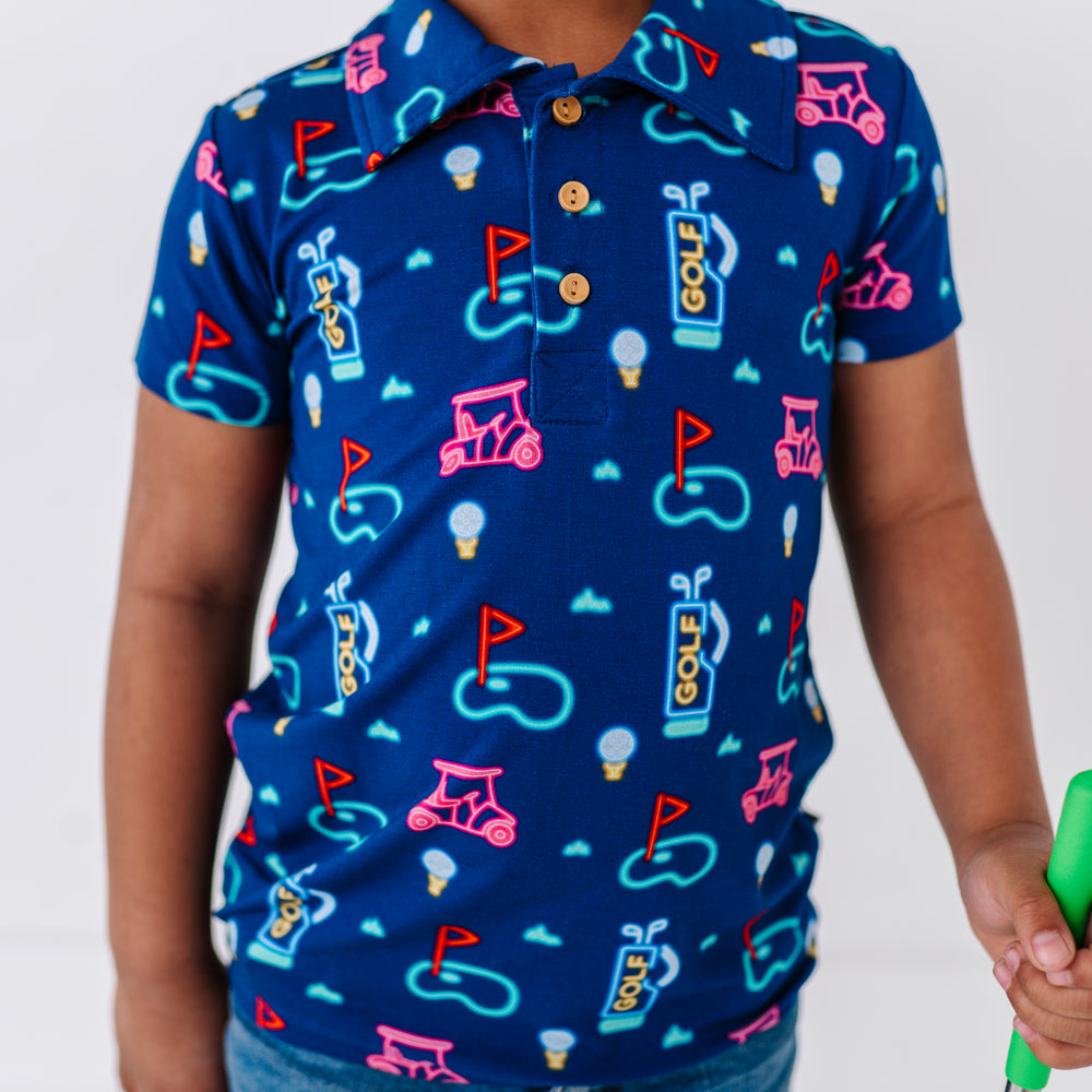 Neon Golf Polo By Kiki and Lulu