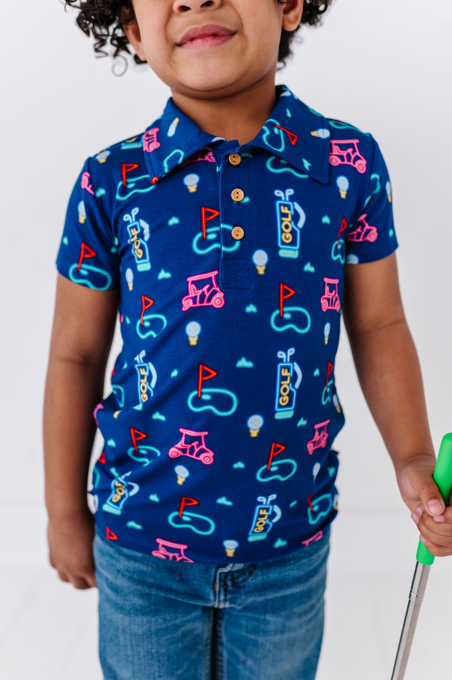 Neon Golf Polo By Kiki and Lulu