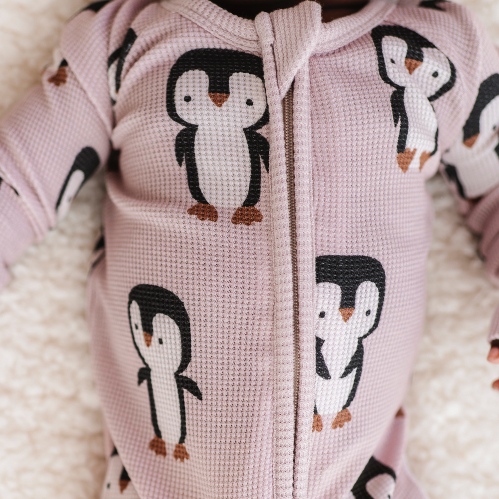 
                      
                        Waffle knit penguin pajamas for babies by Kiki and Lulu
                      
                    