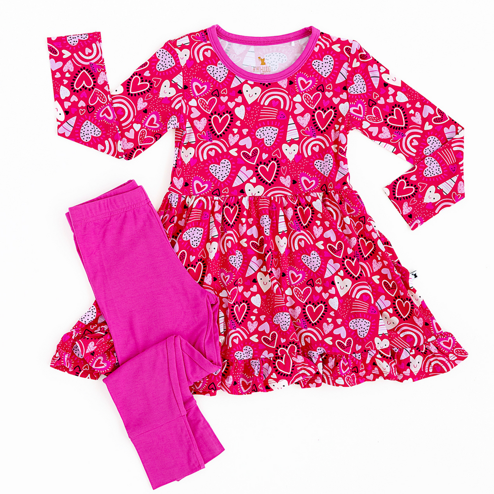 
                      
                        I Pink I Love You Toddler/ Big Kid Peplum Set
                      
                    