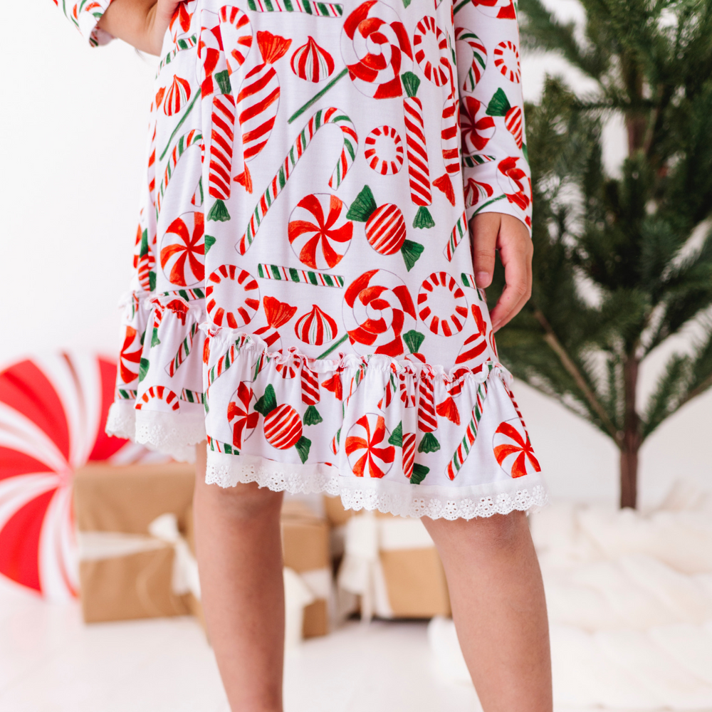 
                      
                        Peppermint Christmas girls nightgown
                      
                    