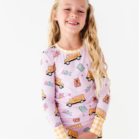 Back To Cool Kids Pajamas - Pink