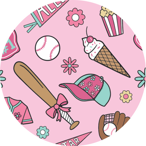 Pink Baseball Pink Toddler/Girls Dress
