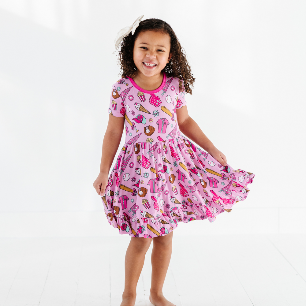 
                      
                        Pink Baseball Pink Toddler/Girls Dress
                      
                    