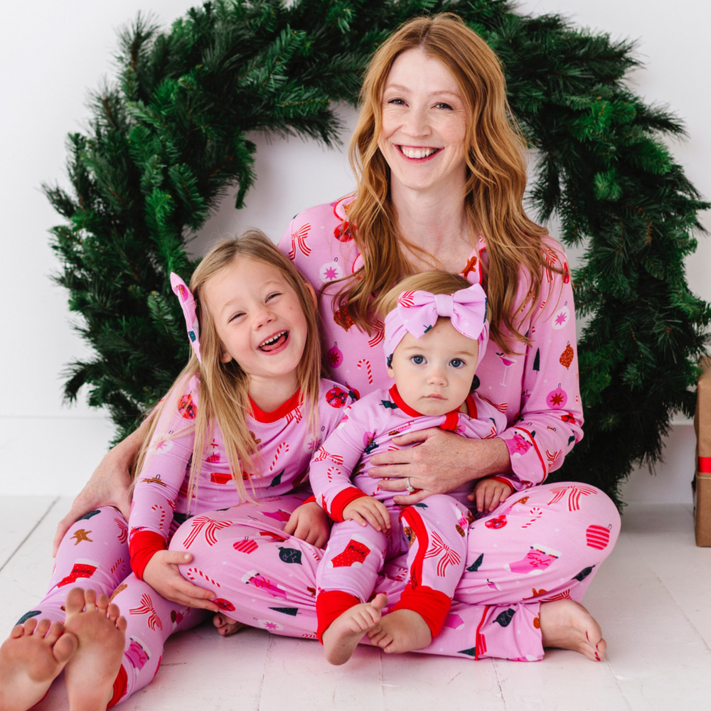 
                      
                        Family Matching Pink Christmas Pajamas by Kiki and Lulu
                      
                    