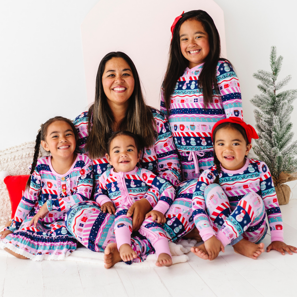 
                      
                        Pink Fair Isle Kids Pajamas by Kiki and Lulu
                      
                    