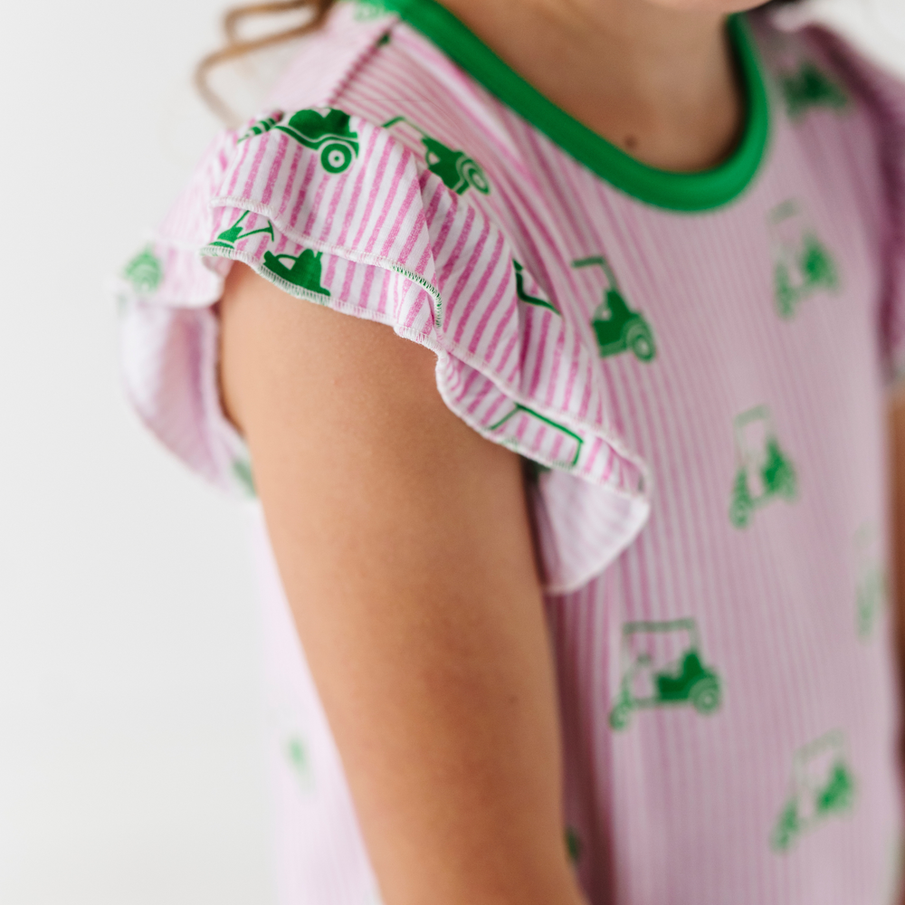 Who's Your Caddy? Pink Golf Ruffle Pajamas Toddler/Kids