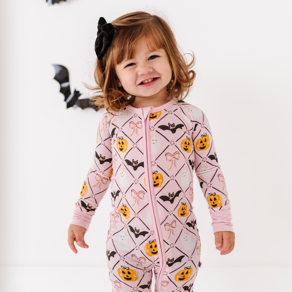 Pink Girls Halloween Pajamas 