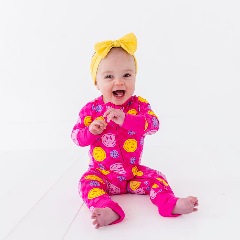 
                      
                        Pink Smiley Footies by Kiki and Lulu
                      
                    