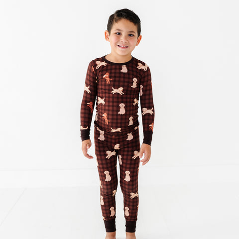 Paws & Plaid Kids Pajamas