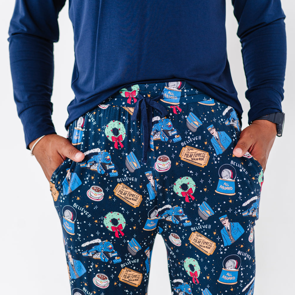 Polar Express Mens Pajamas By Kiki and Lulu