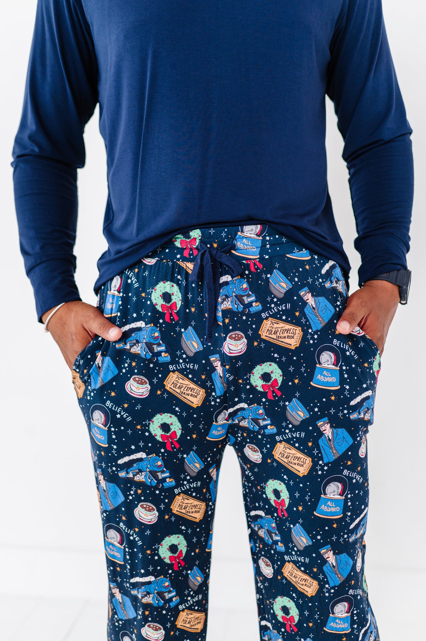Polar Express Mens Pajamas By Kiki and Lulu