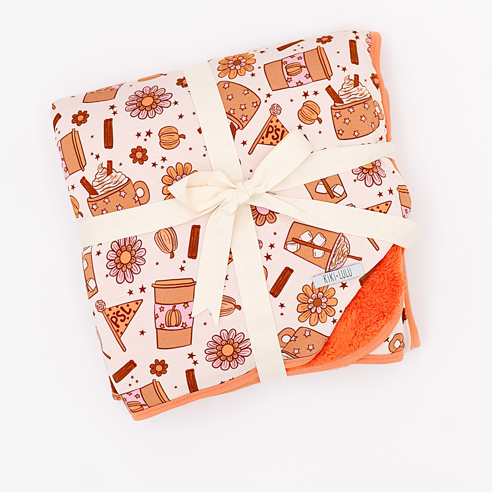 Pumpkin Spice Latte Plush Blanlet