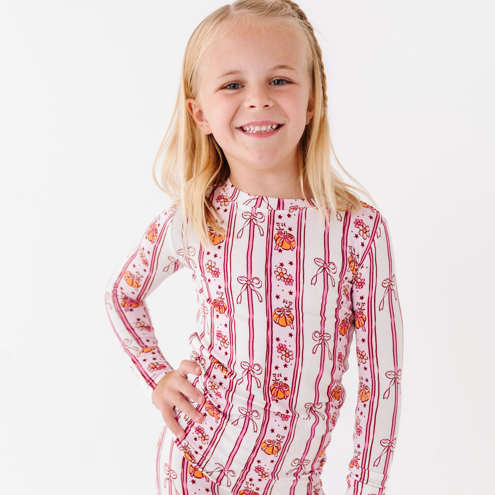 
                      
                        Pumpkin Bow Pajamas Fall
                      
                    