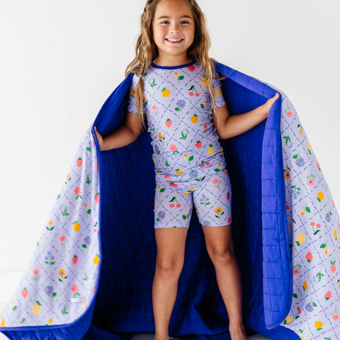 Fruit of the Bloom Oversized Quilted Blanket