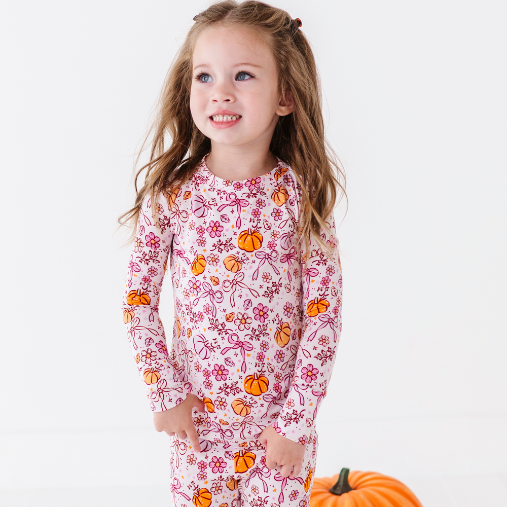 Purple Pumpkin Kids Pajamas