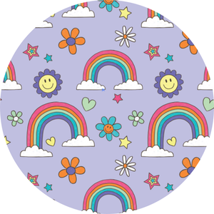 It's All Flowers and Rainbows Ruffle Blanket