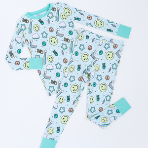 
                
                    Load image into Gallery viewer, Peace, Love, and Good Dreams Toddler/Big Kid Pajamas
                
            