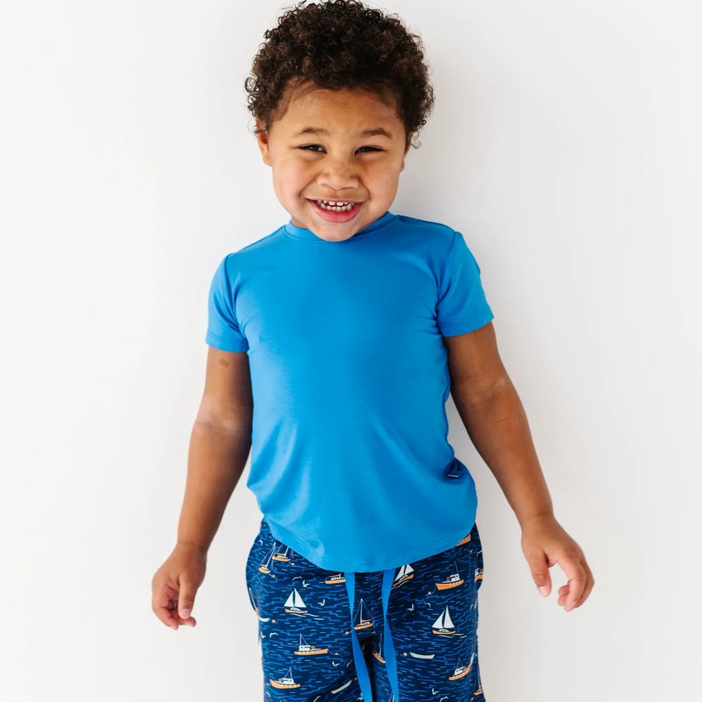 
                      
                        Boy in Sailboat shorts by Kiki and Lulu
                      
                    