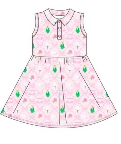 Masters-Inspired Collared Dress Preorder (EST SHIP DATE EARLY MARCH)