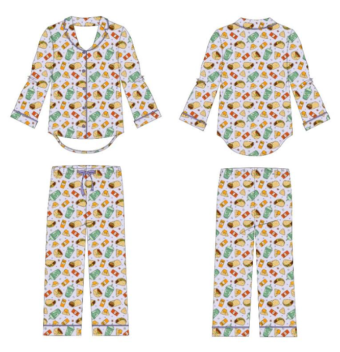 Nacho Basic Jammies Mama Lounge Set - PREORDER Est Ship Early March