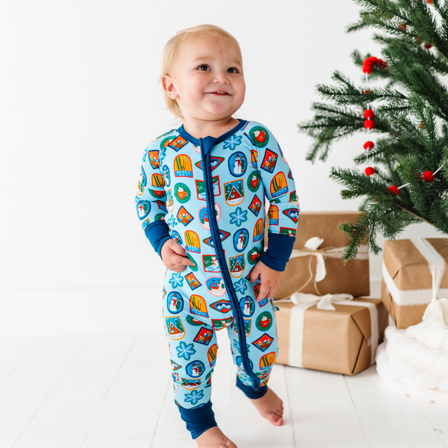 Ski Baby Pajamas by Kiki and Lulu