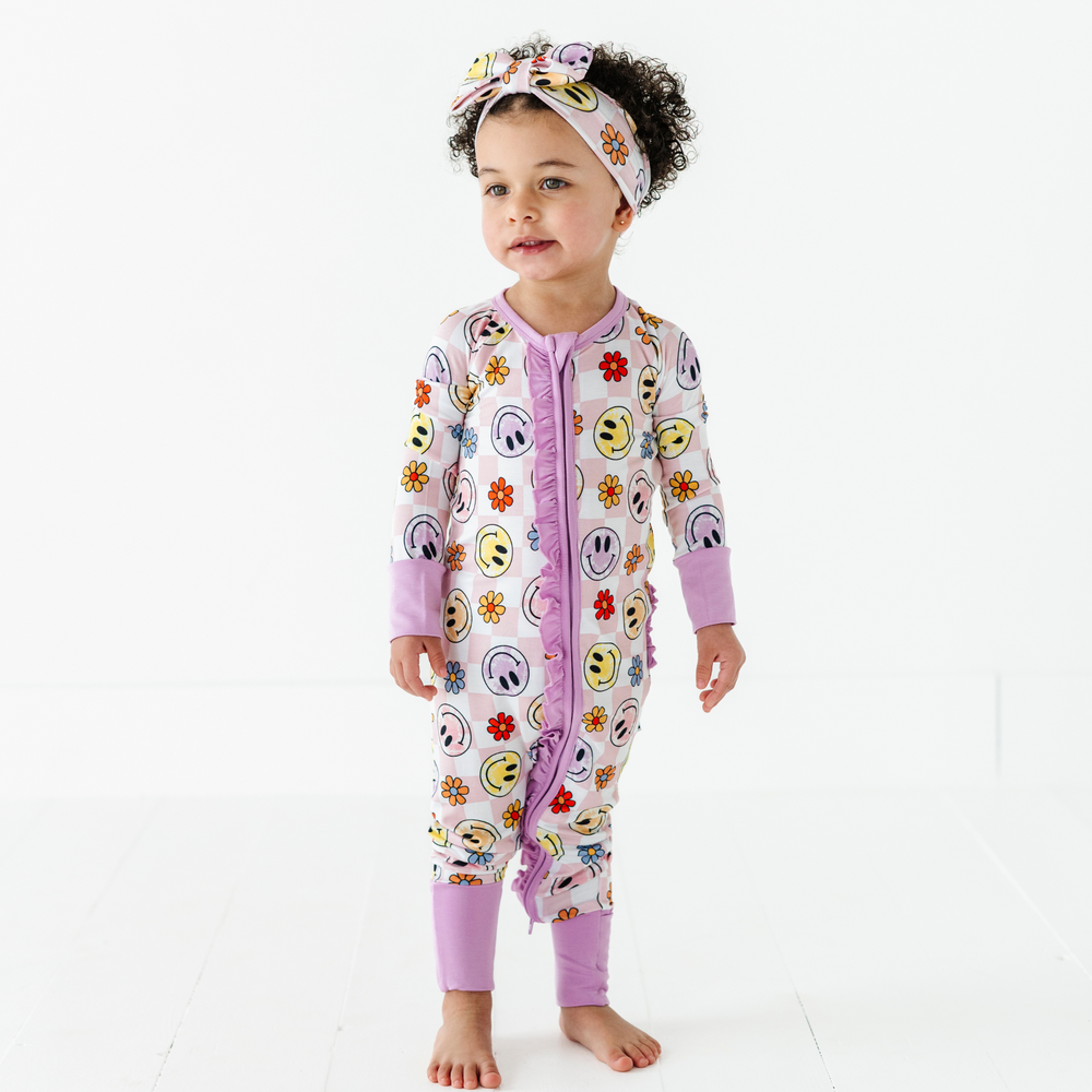 
                      
                        Smiley Daze Convertible Footies with Ruffle
                      
                    