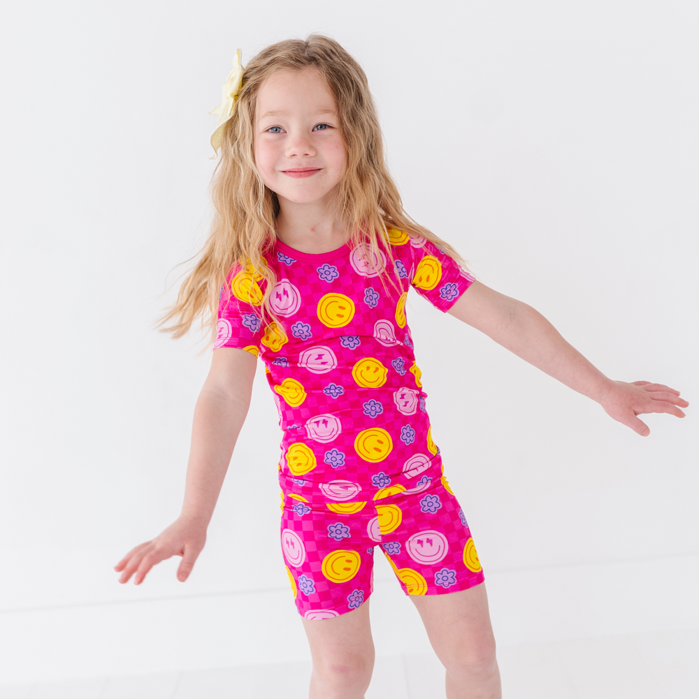 Smiley Girl Pajamas by Kiki and Lulu 