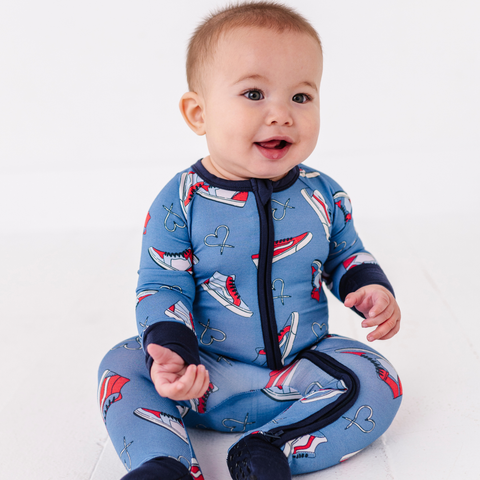 Sneaker Sweethearts Convertible Footies