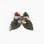 Rustic Blooms Clip Bow