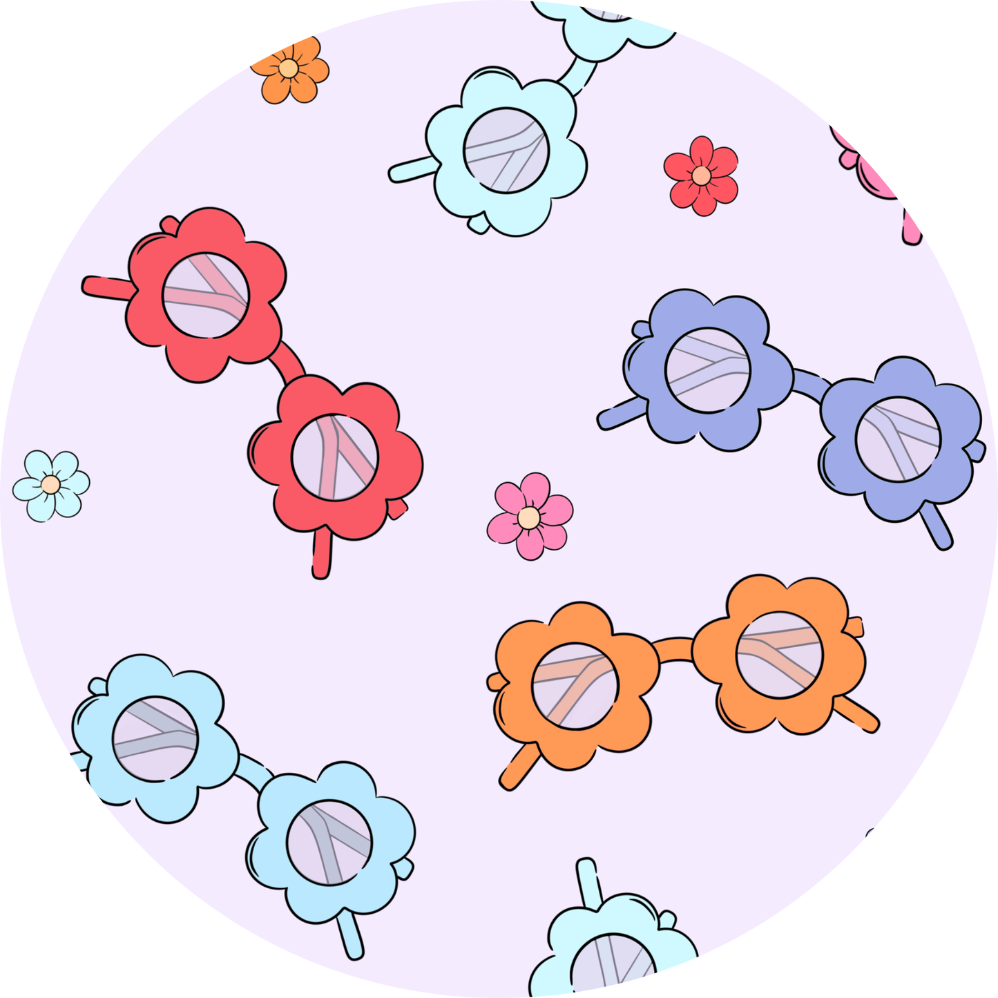 Sunglasses Kids Pajamas With Ruffle