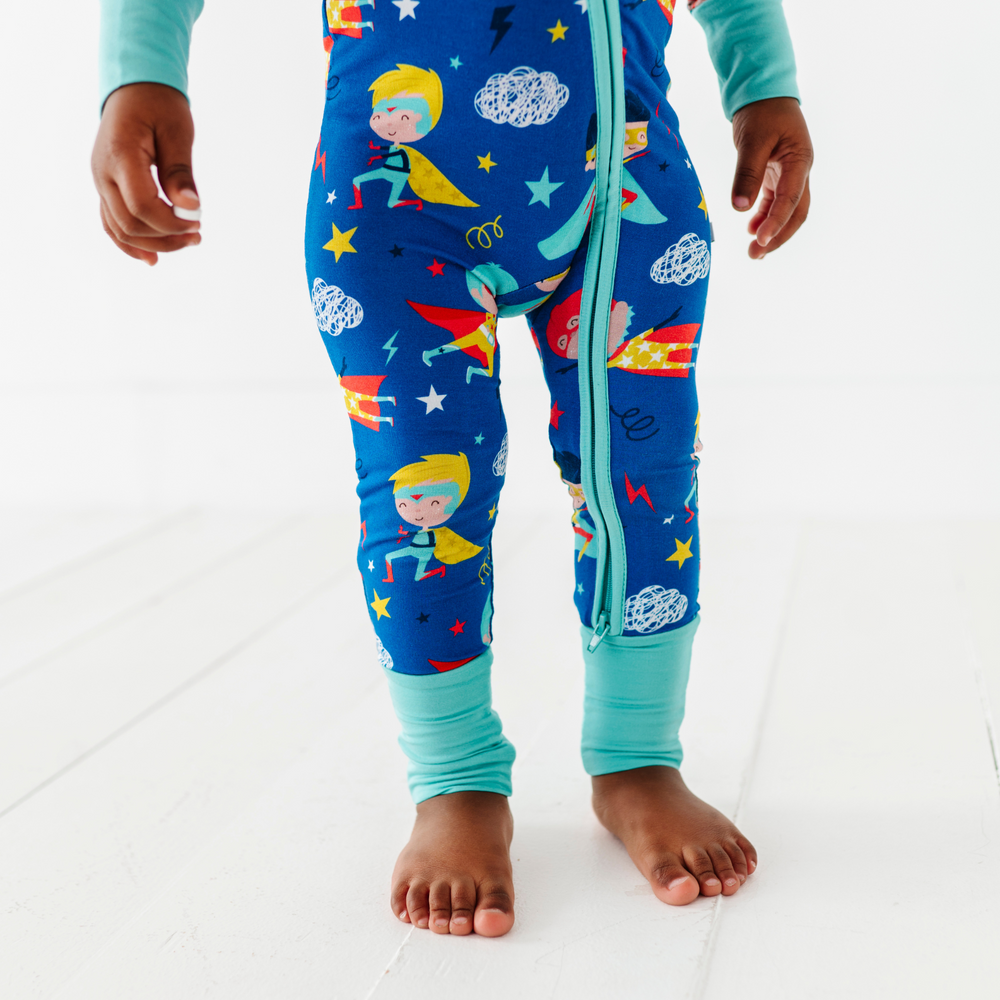 
                      
                        Cozy & Courageous Superhero Convertible Footie
                      
                    