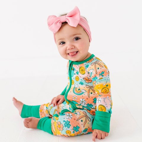 Ain't Over Til It's Clover Rainbow Convertible Footies