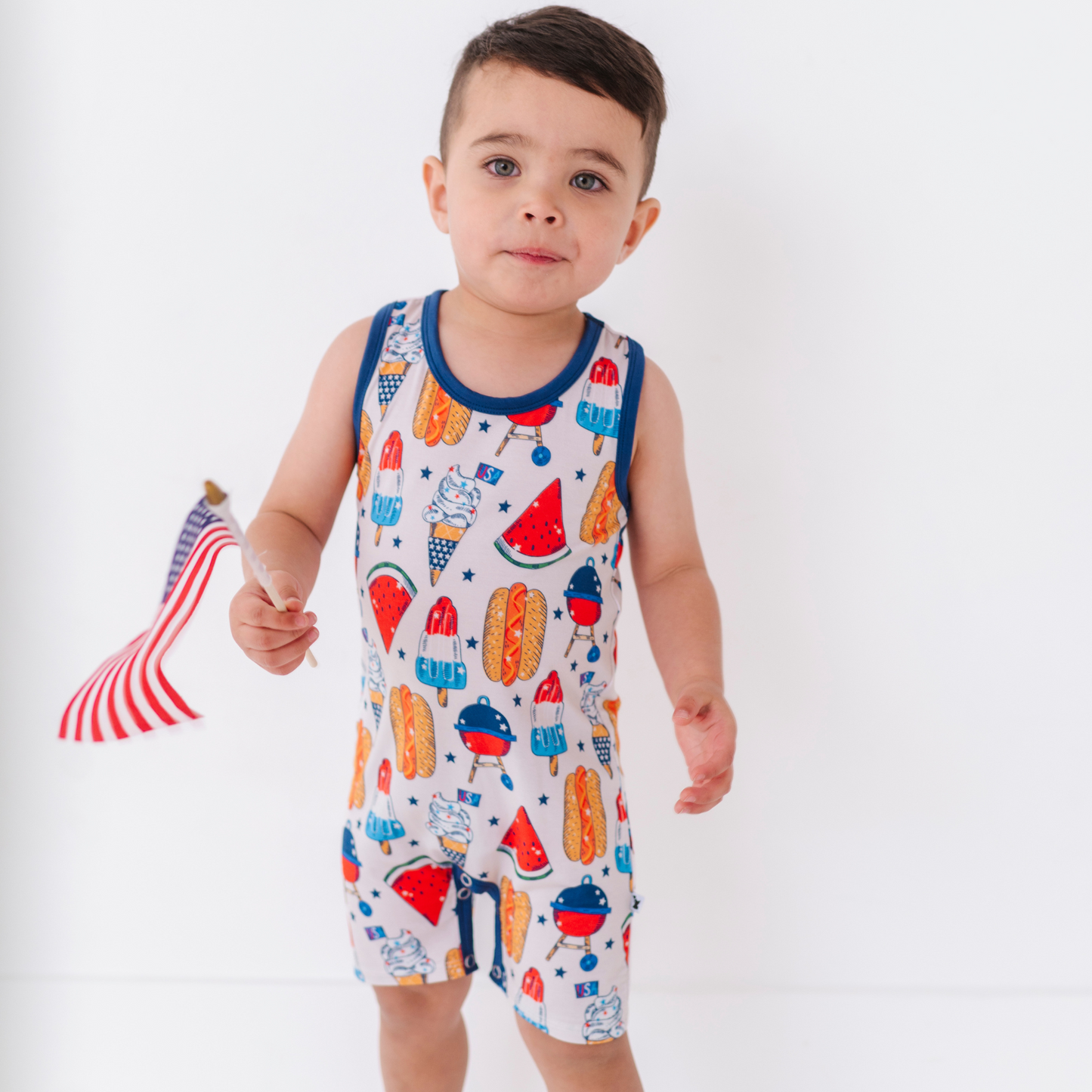 Red, White & BBQ Racerback