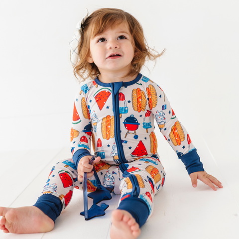 Red, White & BBQ Convertible Footies