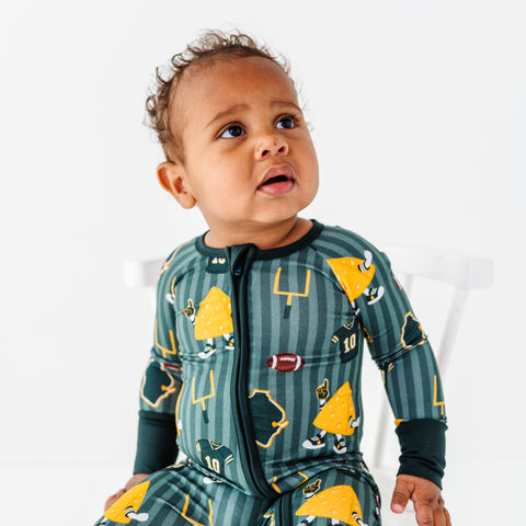 Touchdown, Wisconsin! Convertible Footies - PREORDER