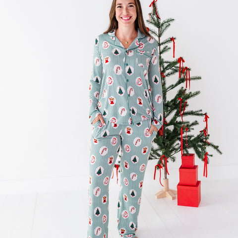 Christmas Classic Stripe Women's Lounge Set