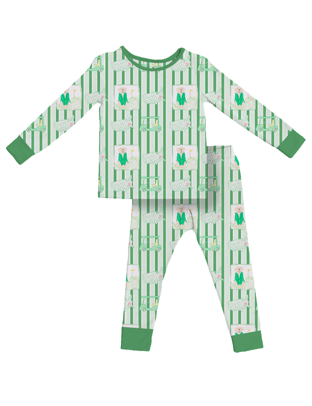 Masters- Inspired Kids Pajamas Green- PREORDER  (EST SHIP DATE EARLY MARCH)