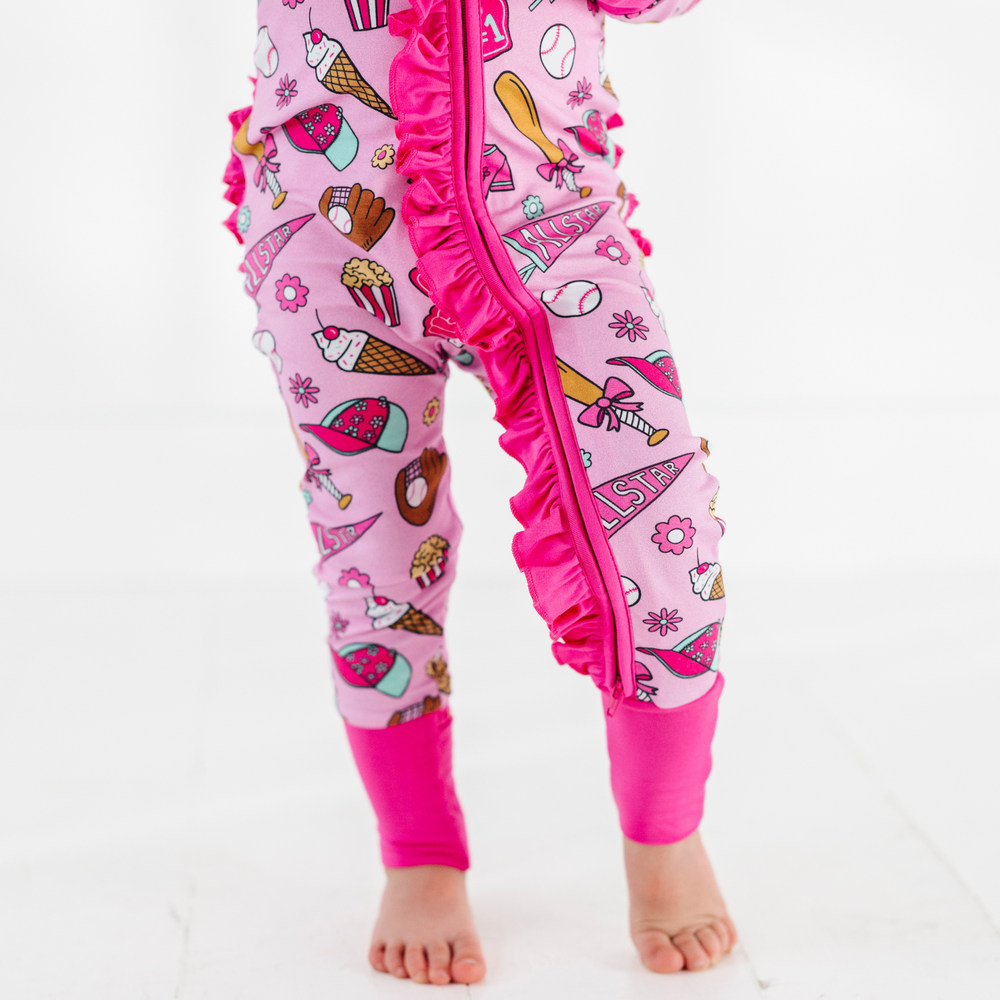 
                      
                        No Place Like Home Pink Convertible Footies with Ruffle
                      
                    