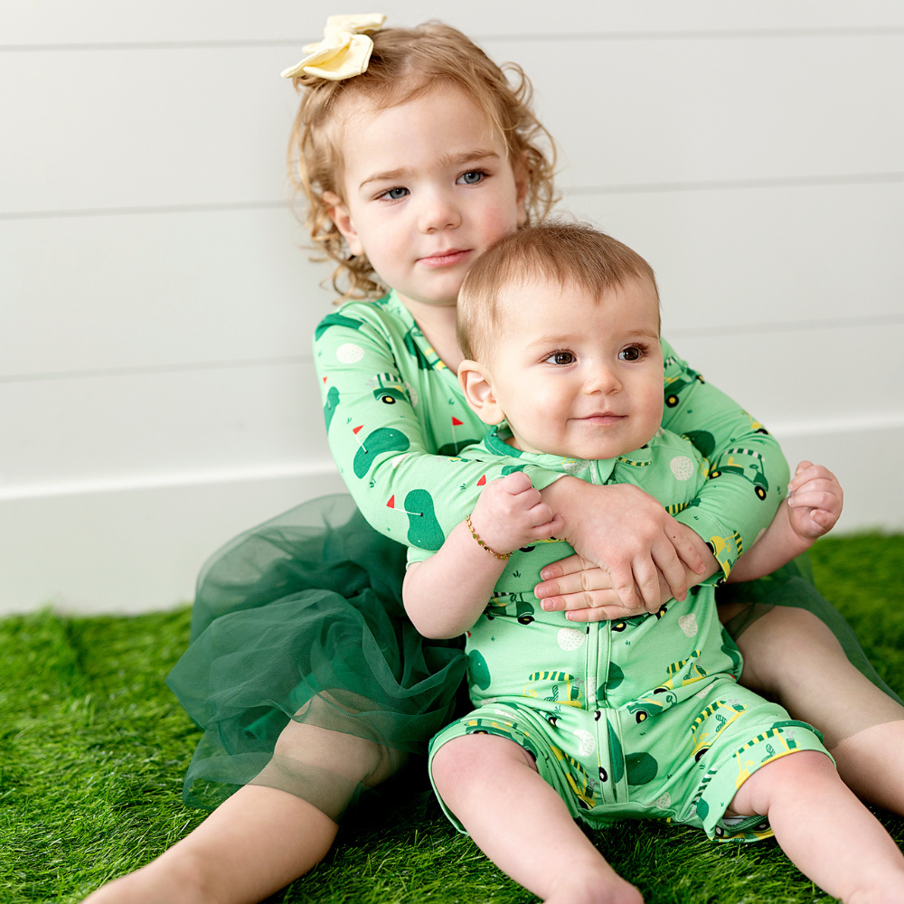 
                
                    Load image into Gallery viewer, No ifs, ands, or Putts Toddler Dress With Tulle
                
            